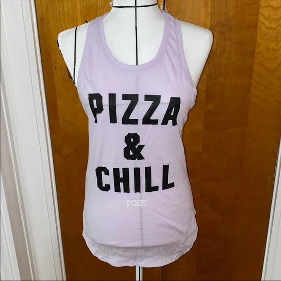 New VS PINK Purple Tank Top Small - Picture 1 of 3